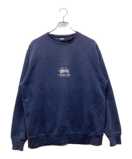 stussy（ステューシー）stussy (ステューシー) 90's ロゴスウェット ネイビー サイズ:Sの古着・服飾アイテム