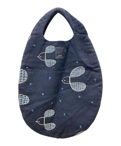 mina perhonen（ミナ ペルホネン）mina perhonen (ミナ ペルホネン) バッグ ネイビーの古着・服飾アイテム