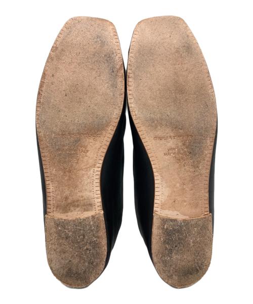 LUCCA（ルッカ）LUCCA (ルッカ) GIULIA TADDEUCCI (ジュリアタデウチ) MARTA フラットパンプス ブラック サイズ:35の古着・服飾アイテム