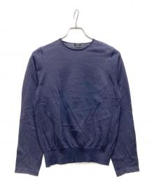 LOEFF（ロエフ）の古着「クルーネックニット」｜ネイビー