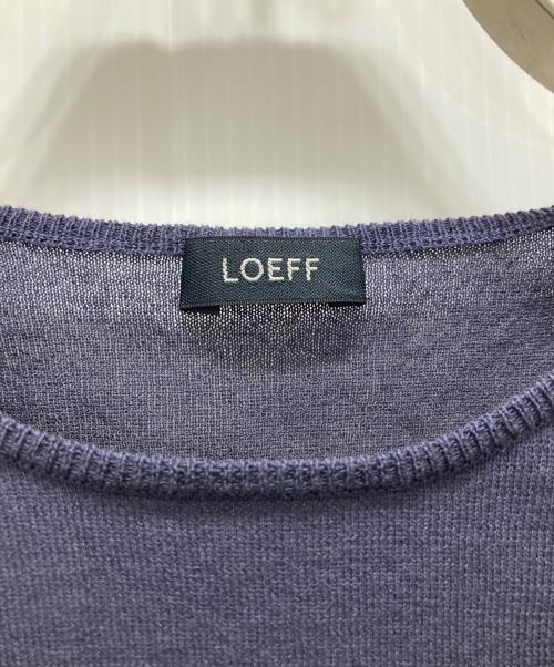 LOEFF（ロエフ）LOEFF (ロエフ) クルーネックニット ネイビー サイズ:記載なしの古着・服飾アイテム