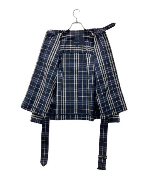 BURBERRY LONDON（バーバリーロンドン）BURBERRY LONDON (バーバリーロンドン) ノヴァチェックシャツジャケット ネイビー サイズ:40の古着・服飾アイテム