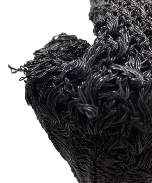 ne quittez pas（ヌキテパ）ne quittez pas (ヌキテパ) カギ編みトートバッグ ブラックの古着・服飾アイテム