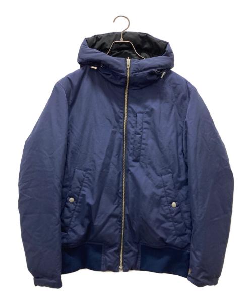 ck Calvin Klein（シーケーカルバンクライン）ck Calvin Klein (シーケーカルバンクライン) リバーシブルダウンジャケット ブルー サイズ:38の古着・服飾アイテム