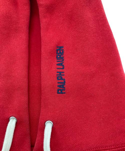 POLO JEANS CO.（ポロジーンズカンパニー）POLO JEANS CO. (ポロジーンズカンパニー) プルオーバーパーカー レッド サイズ:Mの古着・服飾アイテム