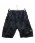 STONE ISLAND（ストーンアイランド）の古着「ガーメントダイナイロンメタルシャーリングショーツ」｜ブラック