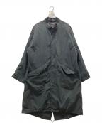 waiperワイパー）の古着「ライナー付きミリタリーコート」｜ブラック