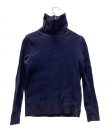 NIGEL CABOURN（ナイジェルケーボン）の古着「ワッフル タートルネックカットソー」｜ネイビー