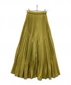 UN3D.アンスリード）の古着「オリガミプリーツパンツ」｜イエロー