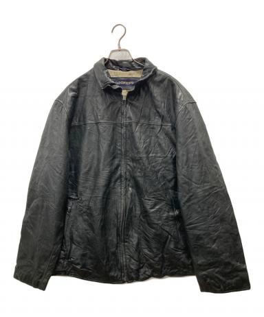 中古・古着通販】DOCKERS (ドッカーズ) レザーブルゾン ブラック