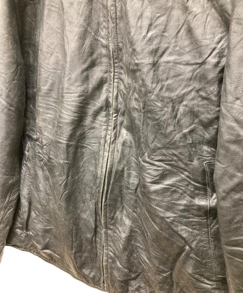 DOCKERS（ドッカーズ）DOCKERS (ドッカーズ) レザーブルゾン ブラック サイズ:XLの古着・服飾アイテム