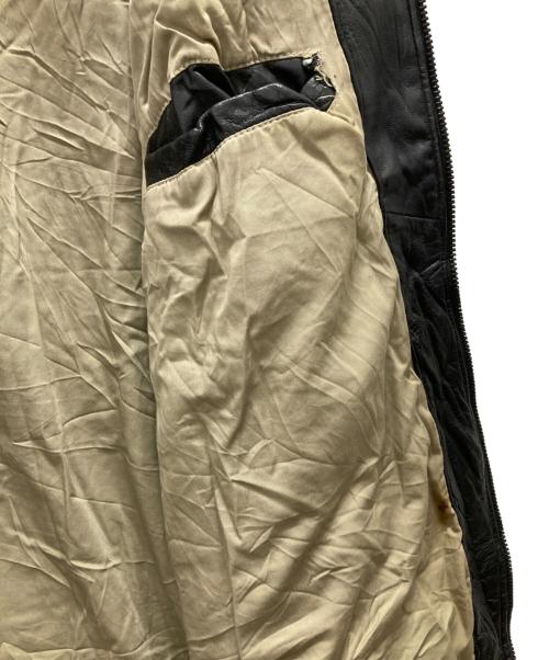 DOCKERS（ドッカーズ）DOCKERS (ドッカーズ) レザーブルゾン ブラック サイズ:XLの古着・服飾アイテム