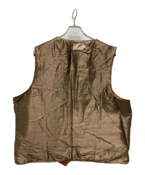 Vintage Custom Made Sportswear（Vintage Custom Made Sportswear）Vintage Custom Made Sportswear (Vintage Custom Made Sportswear) USA製 古着 レザーベスト ブラウン サイズ:Lの古着・服飾アイテム