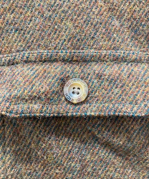 WOOLRICH（ウールリッチ）WOOLRICH (ウールリッチ) ロング丈ツイードシャツ ブラウン サイズ:XLの古着・服飾アイテム