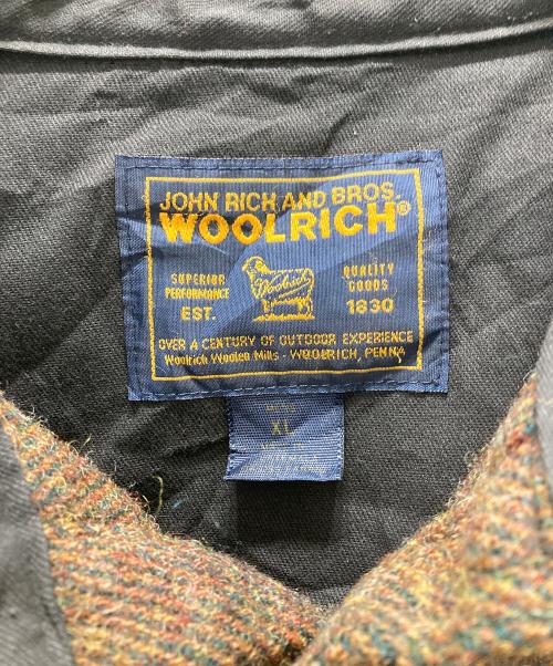 WOOLRICH（ウールリッチ）WOOLRICH (ウールリッチ) ロング丈ツイードシャツ ブラウン サイズ:XLの古着・服飾アイテム