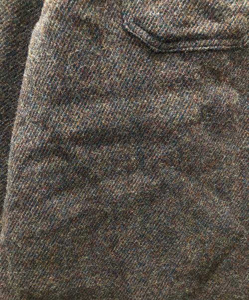 WOOLRICH（ウールリッチ）WOOLRICH (ウールリッチ) ロング丈ツイードシャツ ブラウン サイズ:XLの古着・服飾アイテム
