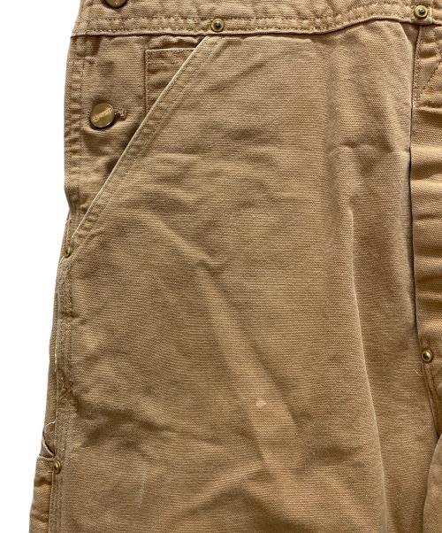 CarHartt（カーハート）CarHartt (カーハート) ダブルニーオールインワン ブラウン サイズ:表記無しの古着・服飾アイテム
