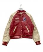 RED SKINSレッドスキンズ）の古着「レザースタジャン」｜レッド