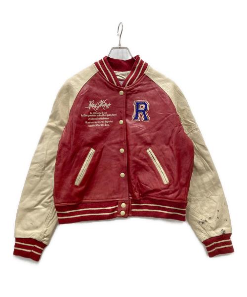 RED SKINS（レッドスキンズ）RED SKINS (レッドスキンズ) レザースタジャン レッド サイズ:Lの古着・服飾アイテム