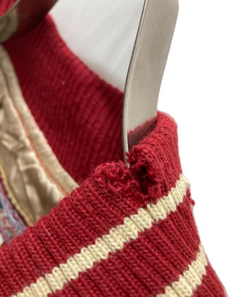 RED SKINS（レッドスキンズ）RED SKINS (レッドスキンズ) レザースタジャン レッド サイズ:Lの古着・服飾アイテム