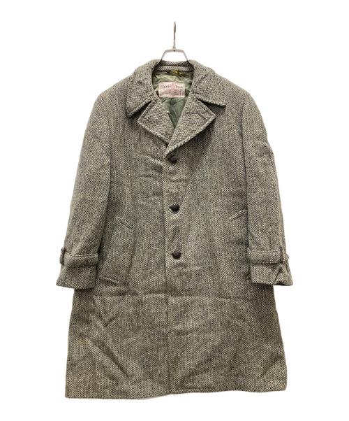dayton's（デイトンズ）dayton's (デイトンズ) ハリスツイードコート グレー サイズ:不明の古着・服飾アイテム