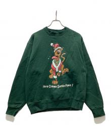 WARNER BROS（ワーナーブラザース）の古着「USA製プリントスウェット」｜グリーン