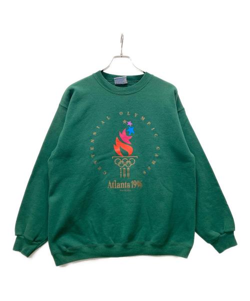 Hanes（ヘインズ）Hanes (ヘインズ) メキシコ製 アトランタ五輪スウェット グリーン サイズ:Mの古着・服飾アイテム