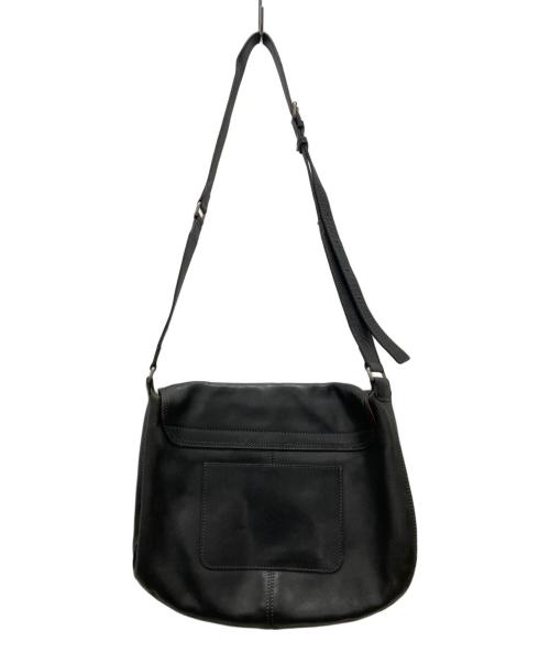 MARGARET HOWELL（マーガレットハウエル）MARGARET HOWELL (マーガレットハウエル) レザーショルダーバッグ ブラックの古着・服飾アイテム