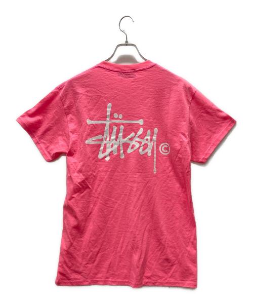 stussy（ステューシー）stussy (ステューシー) ロゴTシャツ ピンク サイズ:Sの古着・服飾アイテム