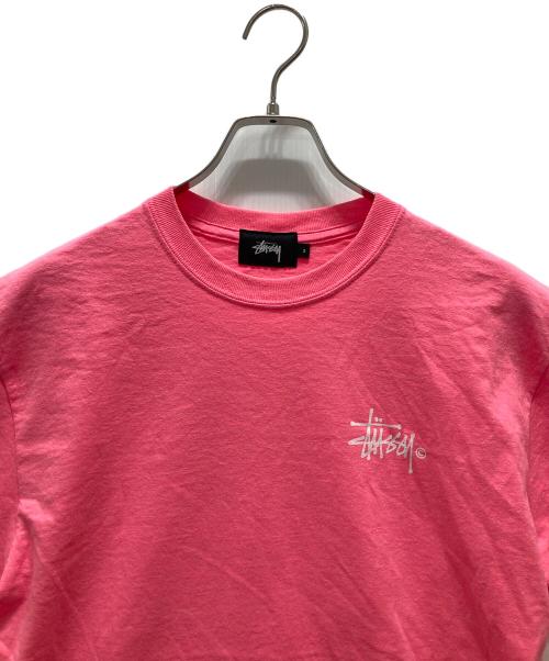 stussy（ステューシー）stussy (ステューシー) ロゴTシャツ ピンク サイズ:Sの古着・服飾アイテム