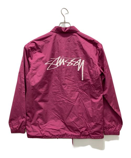 stussy（ステューシー）stussy (ステューシー) コーチジャケット/CRUIZE COACH JACKET ピンク サイズ:Ｓの古着・服飾アイテム