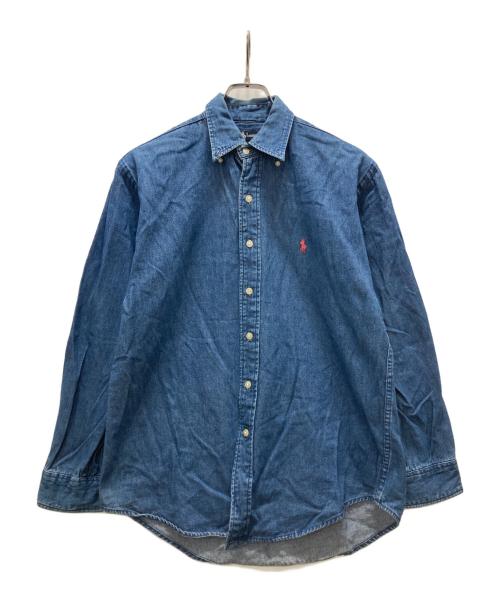 RALPH LAUREN（ラルフローレン）RALPH LAUREN (ラルフローレン) ボタンダウンシャツ インディゴ サイズ:18の古着・服飾アイテム