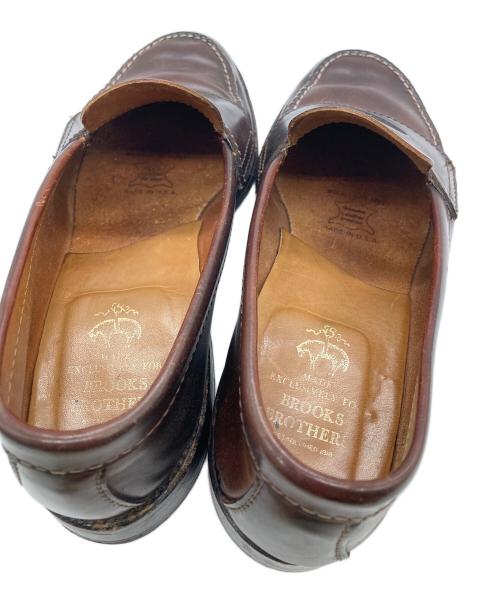 BROOKS BROTHERS（ブルックスブラザーズ）BROOKS BROTHERS (ブルックスブラザーズ) Alden (オールデン) コインローファー ブラウン サイズ:6の古着・服飾アイテム
