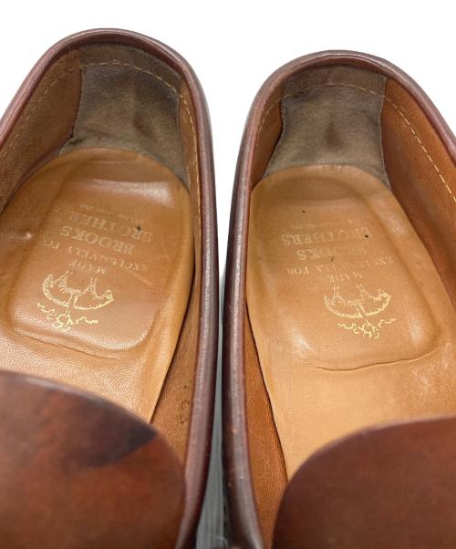 BROOKS BROTHERS（ブルックスブラザーズ）BROOKS BROTHERS (ブルックスブラザーズ) Alden (オールデン) コインローファー ブラウン サイズ:6の古着・服飾アイテム