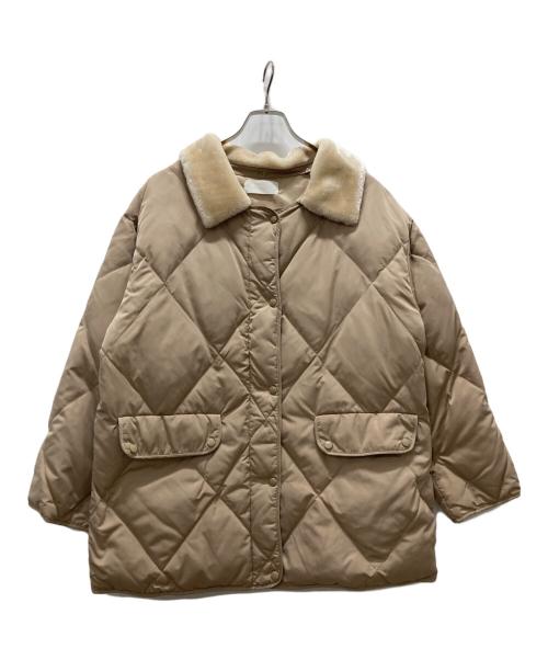 willfully（ウィルフリー）willfully (ウィルフリー) ダウンジャケット ベージュ サイズ:Fの古着・服飾アイテム
