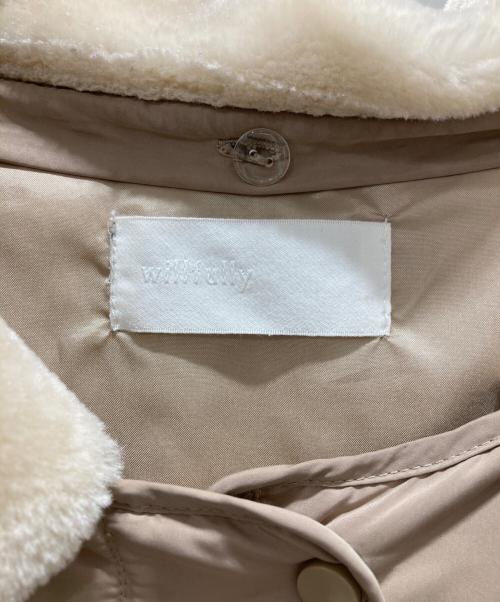 willfully（ウィルフリー）willfully (ウィルフリー) ダウンジャケット ベージュ サイズ:Fの古着・服飾アイテム
