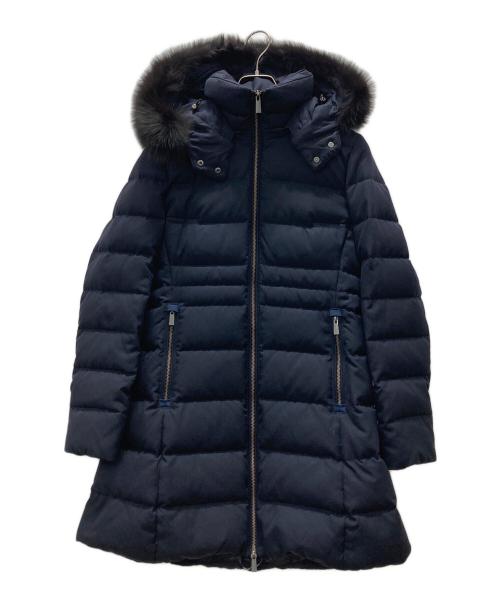 nano・universe（ナノ・ユニバース）nano・universe (ナノ・ユニバース) ダウンコート ネイビー サイズ:36の古着・服飾アイテム