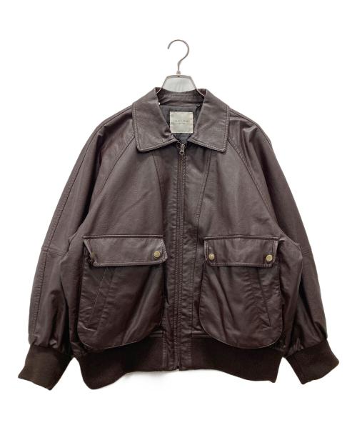 FREAK'S STORE（フリークスストア）FREAK'S STORE (フリークスストア) フェイクレザージャケット ブラウン サイズ:Fの古着・服飾アイテム