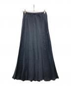 AP STUDIOエーピーストゥディオ）の古着「フィブリルキュプラスカート」｜ネイビー