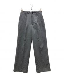 Spick and Span（スピック＆スパン）の古着「ハイブリッドダブルクロスワンタッチパンツ」｜グレー