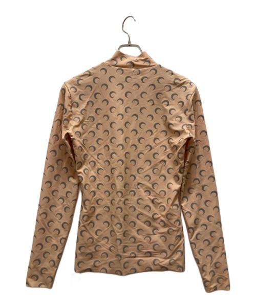 MARINE SERRE（マリーンセル）marine serre (マリーンセル) Second Skin Moon Top ベージュ サイズ:Sの古着・服飾アイテム