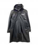 BALMAINバルマン）の古着「古着 ラムレザーコート」｜ブラック