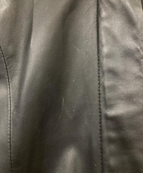 BALMAIN（バルマン）BALMAIN (バルマン) 古着 ラムレザーコート ブラック サイズ:Mの古着・服飾アイテム