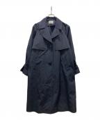 IENAイエナ）の古着「ポプリンシングルトレンチコート」｜ネイビー