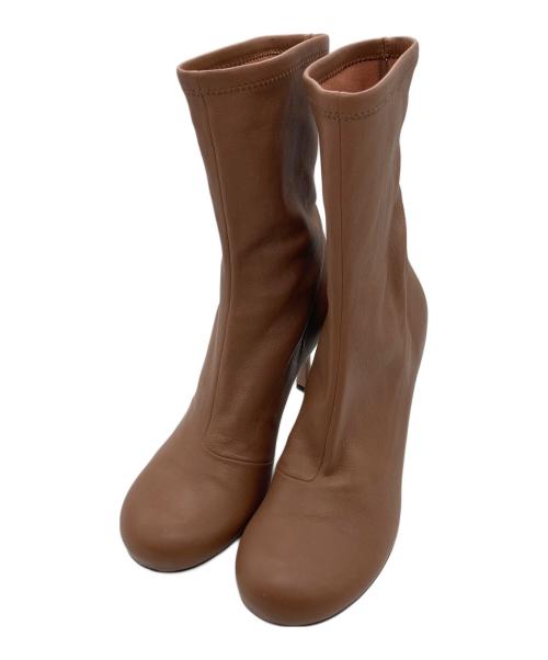 PELLICO（ペリーコ）PELLICO (ペリーコ) ストレッチショートブーツ ブラウン サイズ:38の古着・服飾アイテム
