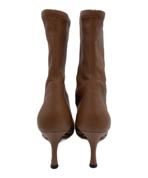 PELLICO（ペリーコ）PELLICO (ペリーコ) ストレッチショートブーツ ブラウン サイズ:38の古着・服飾アイテム