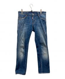 DSQUARED2（ディースクエアード）の古着「スキニーデニムパンツ」｜ブルー
