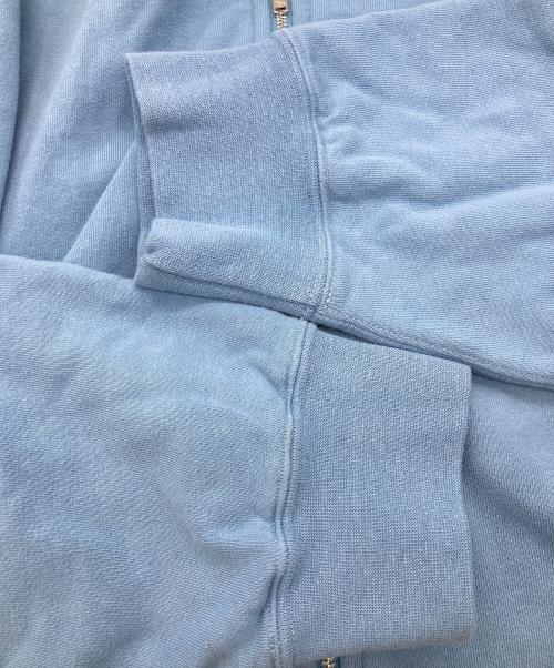 VISVIM（ビズビム）VISVIM (ビズビム) JUMBO SB DUAL HOODIE F.Z. DMGD スカイブルー サイズ:4の古着・服飾アイテム
