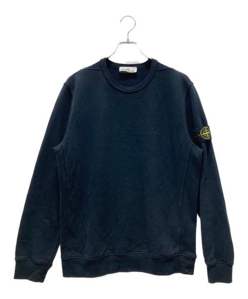 STONE ISLAND（ストーンアイランド）STONE ISLAND (ストーンアイランド) ワッペンロゴスウェット ネイビー サイズ:Mの古着・服飾アイテム