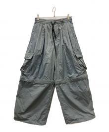 MAISON SPECIAL（メゾンスペシャル）の古着「ハイパーウォータープルーフタフタ2WAYプライムワイドカーゴパンツ」｜オリーブ